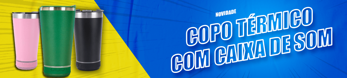 NOVIDADE COPO TERMICO COM CAIXA DE SOM