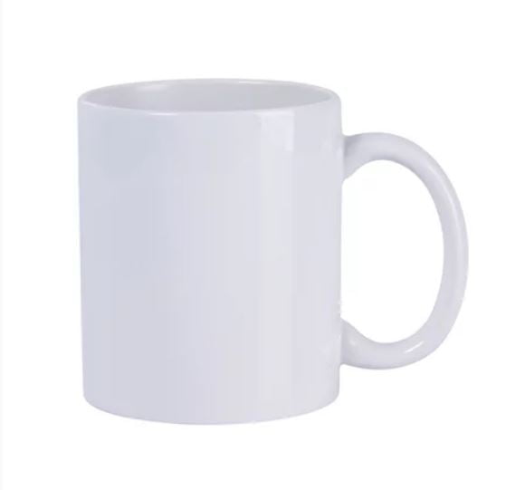  Caneca de Cerâmica Branca METALNOX 325ml - Valor Unitário (Cod 324)