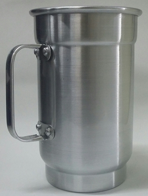 Caneca de Chopp em Alumínio Brilhante 750 ml - Valor Unitário