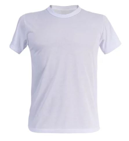 Camiseta BRANCA Para Sublimação Soft Touch MASCULINA  - Valor Unitário 