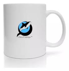 Caneca de Cerâmica Branca ORCA 325ml - Valor Unitário - cod 320
