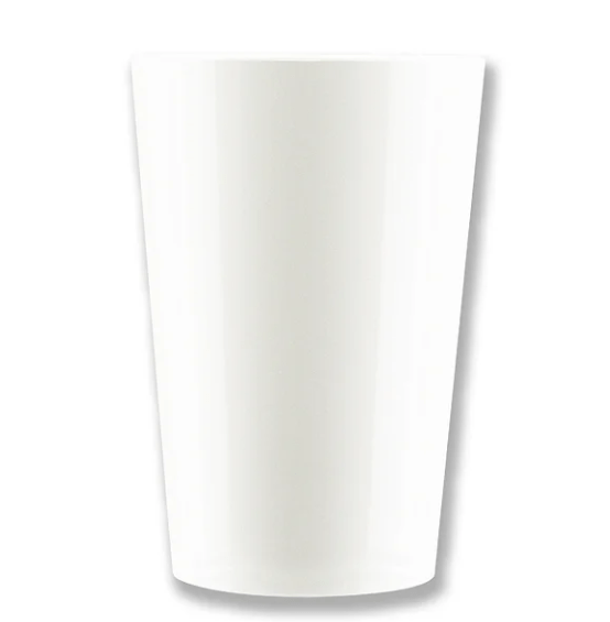 Copo Caldereta de Acrílico 400ml  Leitoso - Valor Unitário