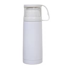 Garrafa Térmica Para Sublimação Com Copo BRANCO 300ml