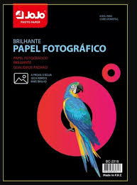 Papel Fotográfico JOJO Glossy 180g/A4 - Pacote