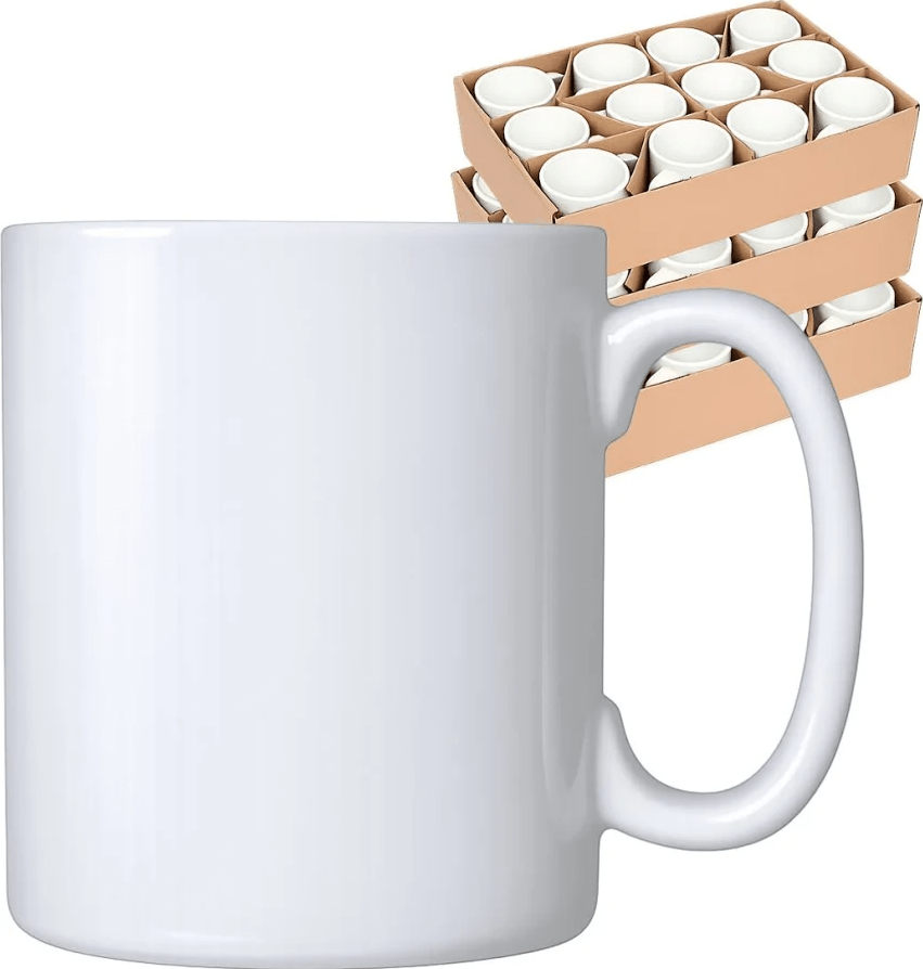 36 Canecas Brancas De Cerâmica Para Sublimação BETA 325ml - cod 328