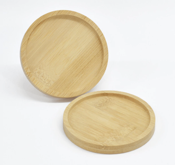 Base de Bambu Para Caneca 