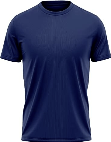 Camiseta Azul Marinho Dry Fit 100% Poliéster Para Sublimação 