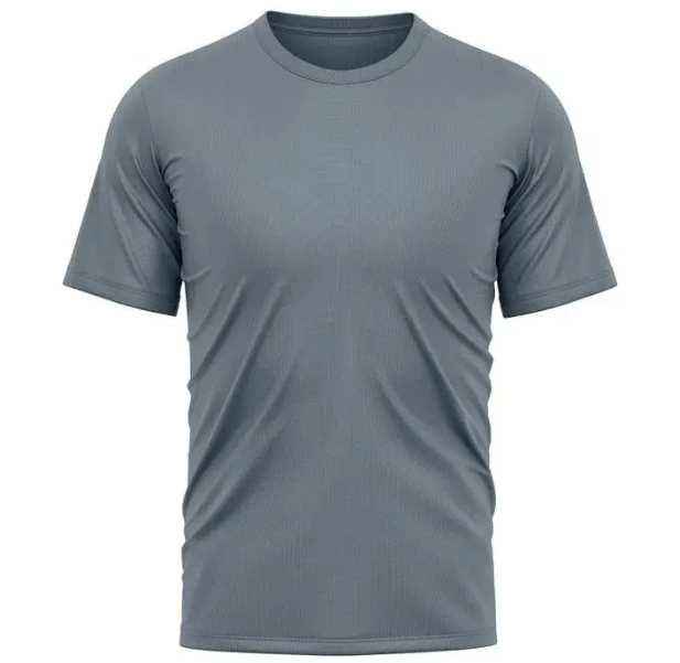Camiseta Cinza Escuro Dry Fit 100% Poliéster Para Sublimação 