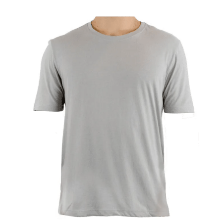 Camiseta Cinza Prata Dry Fit 100% Poliéster Para Sublimação 