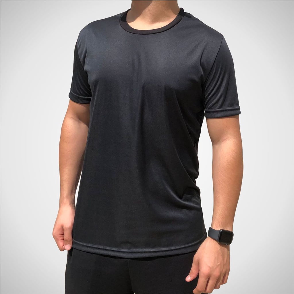 Camiseta PRETO Dry Fit 100% Poliéster 
