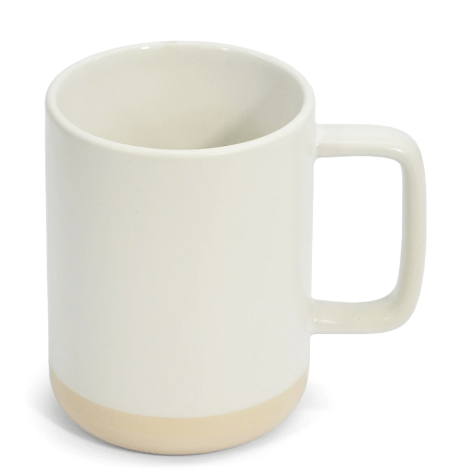 Caneca Cerâmica 360ml Crema Fosca Base Colorida 