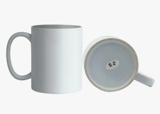 Caneca Cerâmica Branca Panda 325ml - Valor Unitário   (cod - 326) 