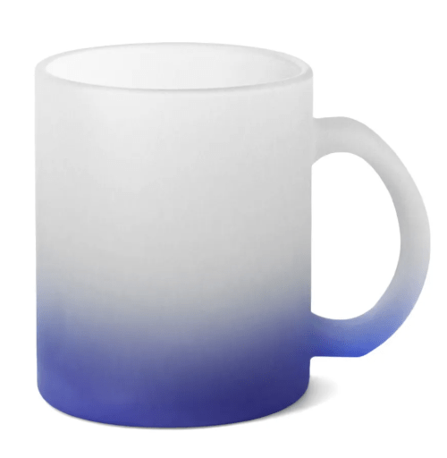 Caneca Vidro Degrade Jateada Live 325ml
