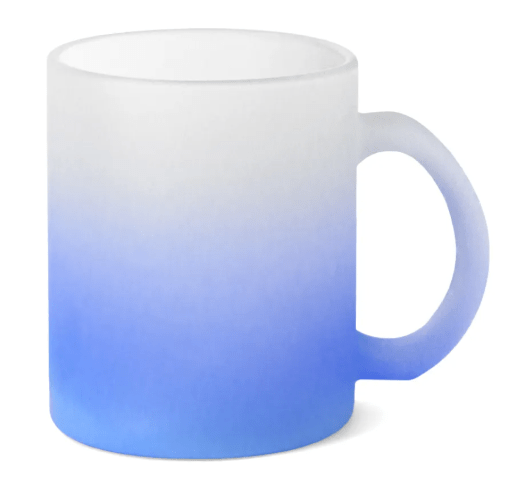 Caneca Vidro Degrade Jateada Live 325ml