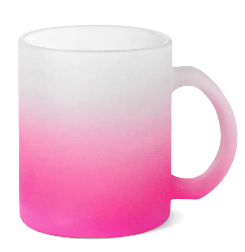 Caneca Vidro Degrade Jateada Live 325ml