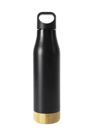 GARRAFA ACO INOX TERMICA EXECUTIVE BASE BAMBU S/ RESINA - 500 ML 
