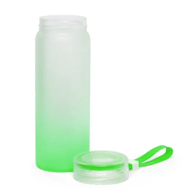 Garrafa Vidro Degrade Tampa Alça 600ml - LIVE 