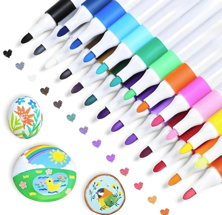 Kit Canetas Acrílicas Permanente Acrylic Maker 