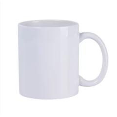  Caneca de Cerâmica Branca METALNOX 325ml - Valor Unitário (Cod 324)