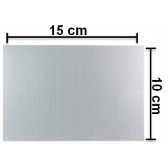 Placa (chapa) de alumínio 10X15 cm para sublimação - Valor Unitário