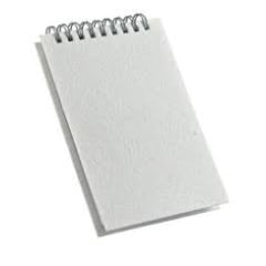 Caderneta de Rascunho 100 Folhas com Capa Pet para Sublimação 9x14cm