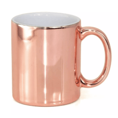 Caneca de Cerâmica METALIZADA para Sublimação 325ml - Valor unitário