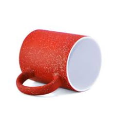 Caneca de Cerâmica MÁGICA VERMELHA com Glitter - 325ml