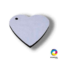 Chaveiro de Borracha para Sublimação Modelo "Coração"  - Valor unitário