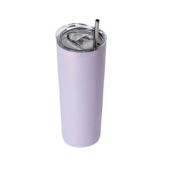 Copo Térmico Inox Lilás Cintilante Shine com Tampa e Canudo 550ml - Valor Unitário