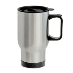Copo Térmico Para Sublimação de Inox Branco Com Tampa - 475ml