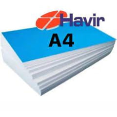 Papel Sublimático A4 Para Transfer - HAVIR - FUNDO AZUL - Pacote com 50 folhas