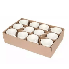 12 Canecas de Cerâmica Branca Zibo 325ml (cod 327) 12 Canecas de Cerâmica Branca Zibo 325ml (cod 327)