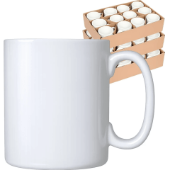 36 Canecas Brancas De Cerâmica Para Sublimação BETA 325ml - cod 328