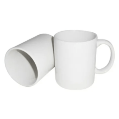 36 Canecas de Cerâmica Branca Zibo 325ml (cod 327)