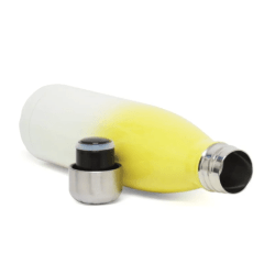 Garrafa Térmica para Sublimação Bicolor AMARELO com Parede Dupla - 500ml