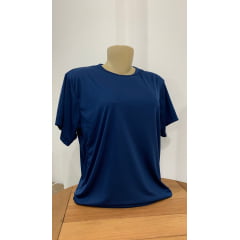 Camiseta Azul Marinho Dry Fit 100% Poliéster Para Sublimação 