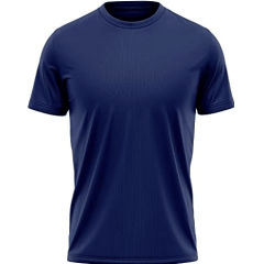 Camiseta Azul Marinho Dry Fit 100% Poliéster Para Sublimação Camiseta Azul Marinho Dry Fit 100% Poliéster Para Sublimação