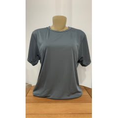 Camiseta Cinza Escuro Dry Fit 100% Poliéster Para Sublimação 