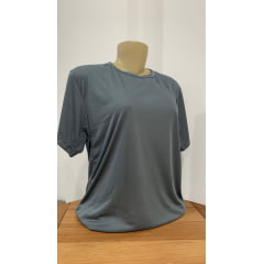 Camiseta Cinza Escuro Dry Fit 100% Poliéster Para Sublimação 