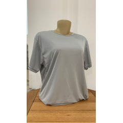Camiseta Cinza Prata Dry Fit 100% Poliéster Para Sublimação 