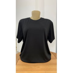 Camiseta PRETO Dry Fit 100% Poliéster 