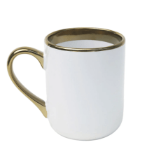 Caneca Branca  Imperial Borda e Alça Ouro Live 