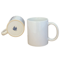 Caneca Cerâmica Branca Zibo 325ml - Valor Unitário (cod 327) 