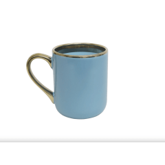 Caneca Cerâmica Imperial Interna E Alça Ouro 325ML