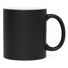 Caneca de Cerâmica MÁGICA Preta Fosca Interna Branca (DEKO) 325ml - Valor Unitário Caneca de Cerâmica MÁGICA Preta Fosca Interna Branca (DEKO) 325ml - Valor Unitário