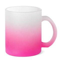 Caneca Vidro Degrade Jateada Live 325ml