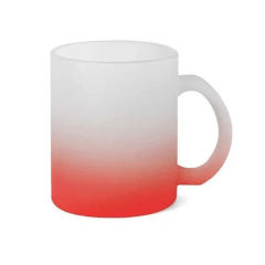 Caneca Vidro Degrade Jateada Live 325ml