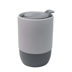 Copo de Cerâmica BUDDY com Tampa Acrílico E Base Silicone - 325ml