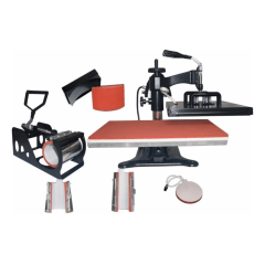 PRENSA TERMICA 6X1 PLANA 29x38 BONE PRATO CANECA 6/12/20 OZ ABERTURA JACARE 110V DEKO