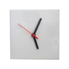 Relógio Para Sublimação em Azulejo QUADRADO 20x20 cm - Valor Unitário